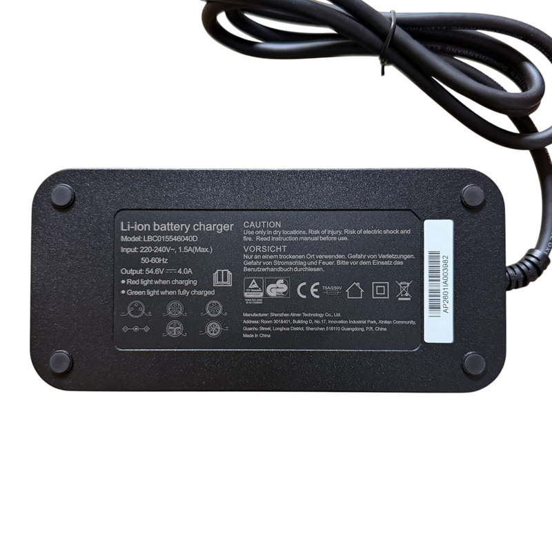 Not active, use 19944 - Laddare (D) - 54.6V 3A - DPLC166V55-S - Eywa Pro etc