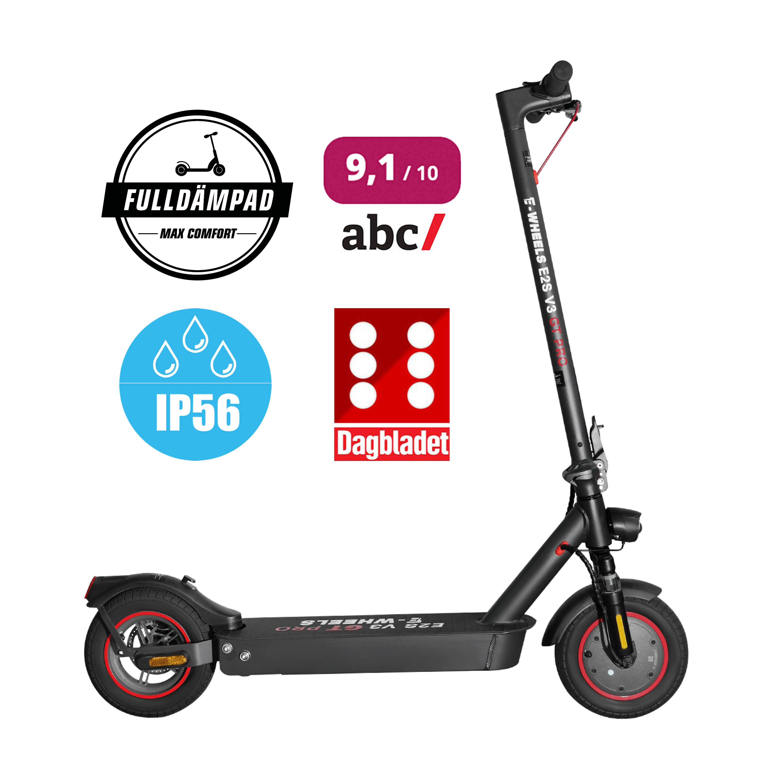 E2S V3 GT Pro &ndash; Svart &ndash; Luft