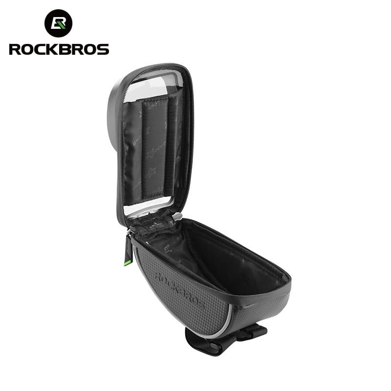ROCKBROS Vattentät mobilhållare med uppladdning